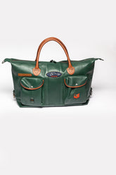 Sac de voyage en cuir Steve McQueen Duke 2 48h vert pin